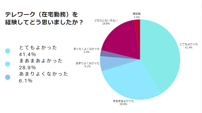 テレワーク（在宅勤務）を経験してどう思いましたか？