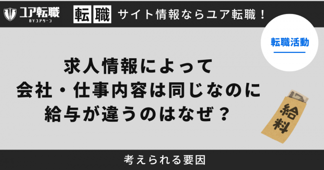 求人,給料,違う