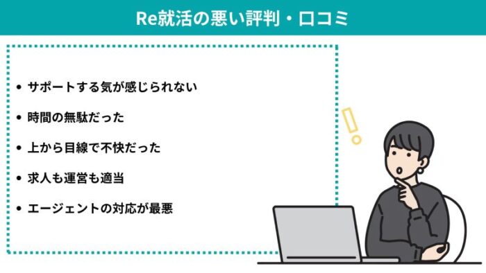 Re就活の悪い評判・口コミ