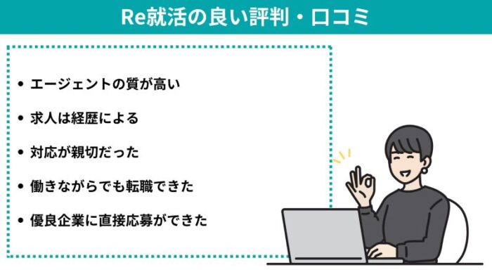 Re就活の良い評判・口コミ