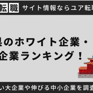 沖縄県のホワイト企業・優良企業ランキング！年収が高い大企業や伸びる中小企業を調査【2024年最新】