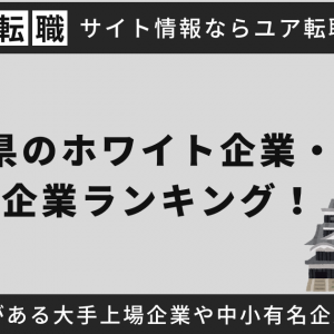 熊本県のホワイト企業・優良企業ランキング！熊本に本社がある大手上場企業や中小有名企業を独自調査