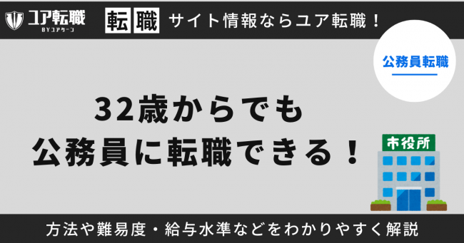 32歳,転職,公務員